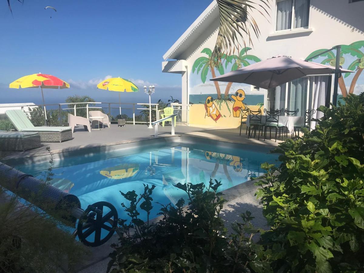 St Leu -Villa D'Artiste, Superbe Vue Mer, Piscine Chauffee Saint-Leu Bagian luar foto