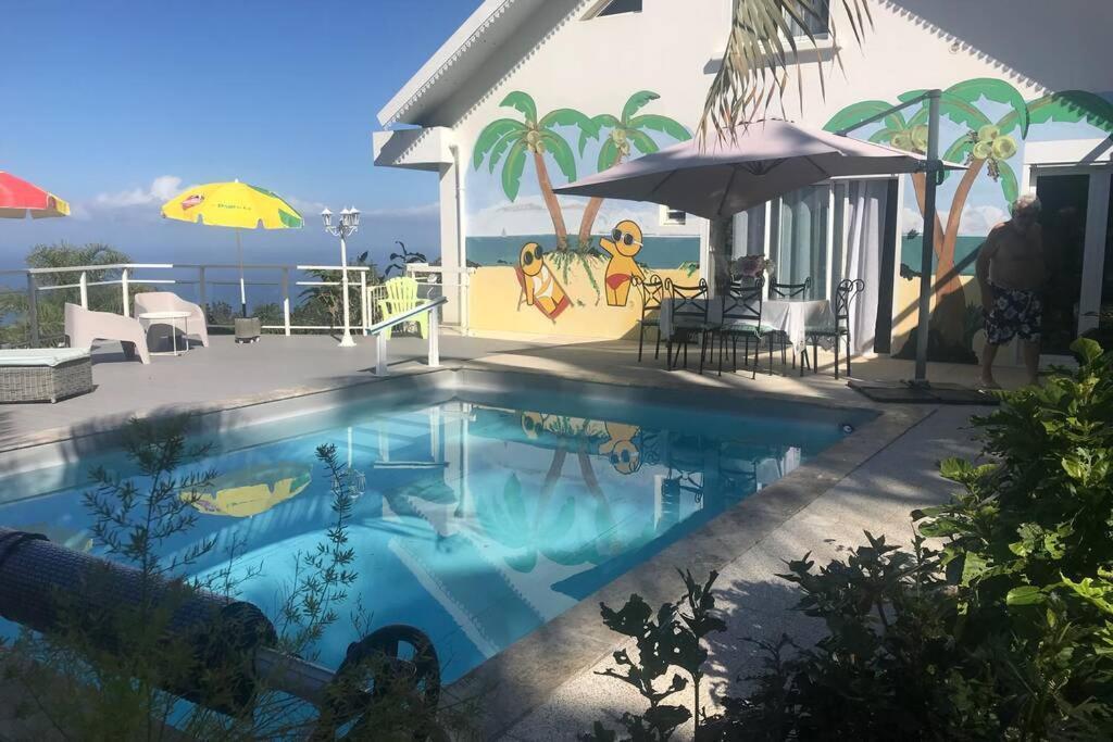 St Leu -Villa D'Artiste, Superbe Vue Mer, Piscine Chauffee Saint-Leu Bagian luar foto